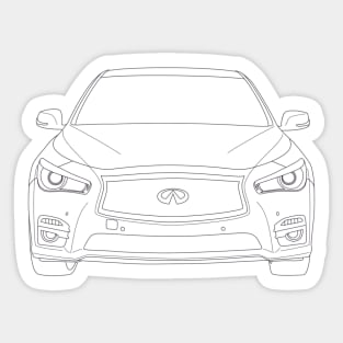 Infiniti Q50 (Front & Back Print) Sticker